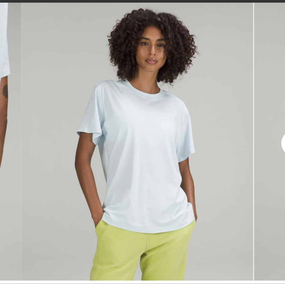 Lululemon All Yours Tee Size 6 Powder Blue